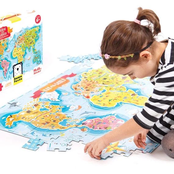 Banana Panda oktató puzzle - Mi van a világban? - Fiatal felfedezők