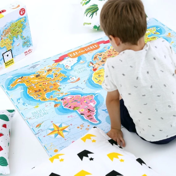Banana Panda oktató puzzle - Mi van a világban? - Fiatal felfedezők