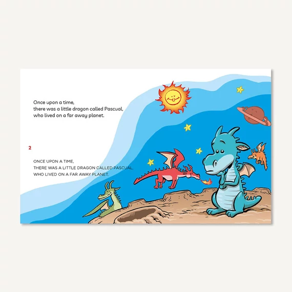 The fireless dragon - Angol nyelvű könyv gyerekeknek kis és nagybetűs olvasás megtanulásához