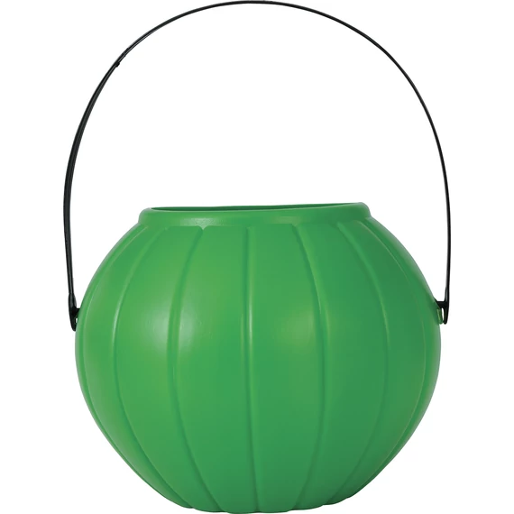 Tökfej kosár, zöld, 15 cm.