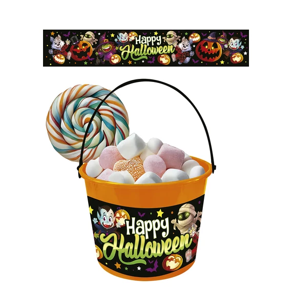 Halloween vödör - Happy Halloween, 18x16 cm