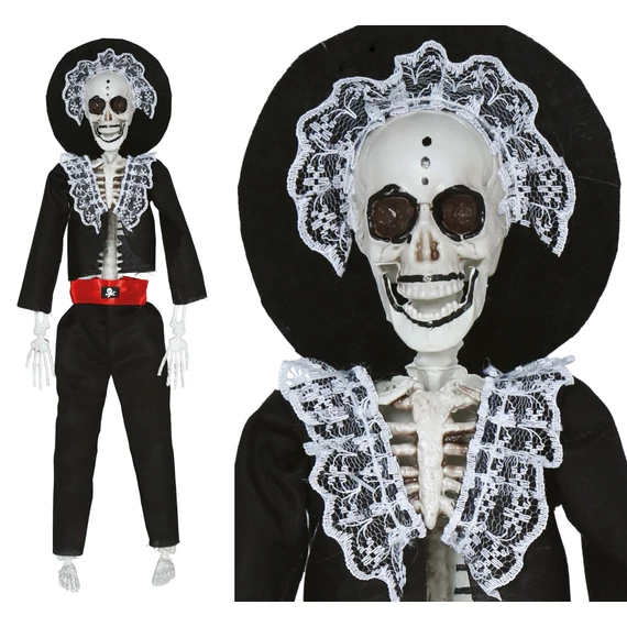 Lógatható mariachi csontváz 40 cm