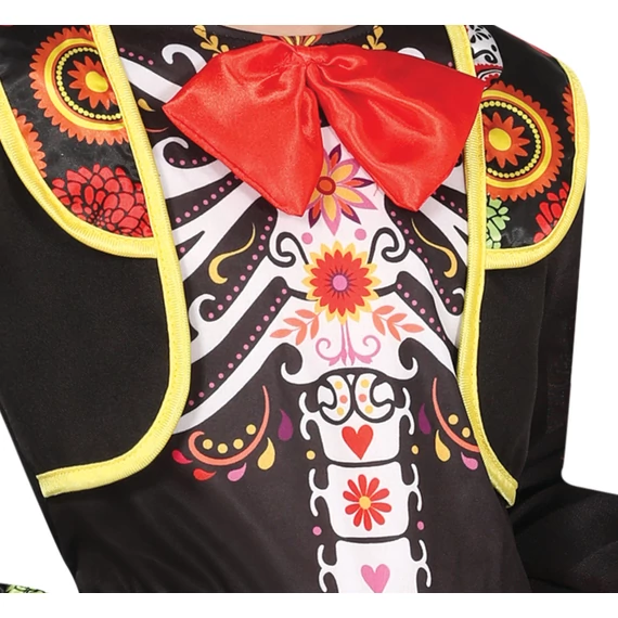 Mariachi csontváz jelmez, gyermek méret, 5 – 6 év