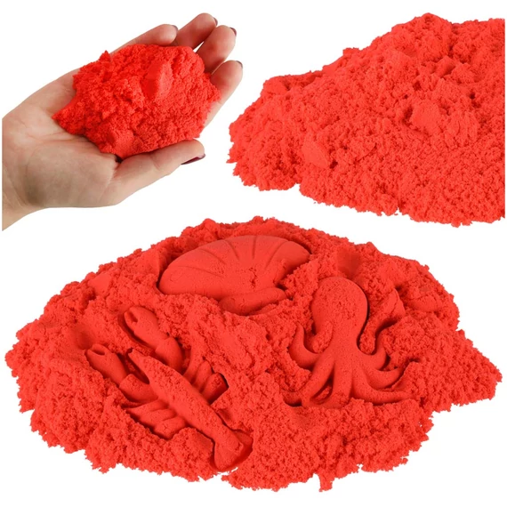 Varázshomok gyerekeknek 1 kg-os zacskóban - Piros