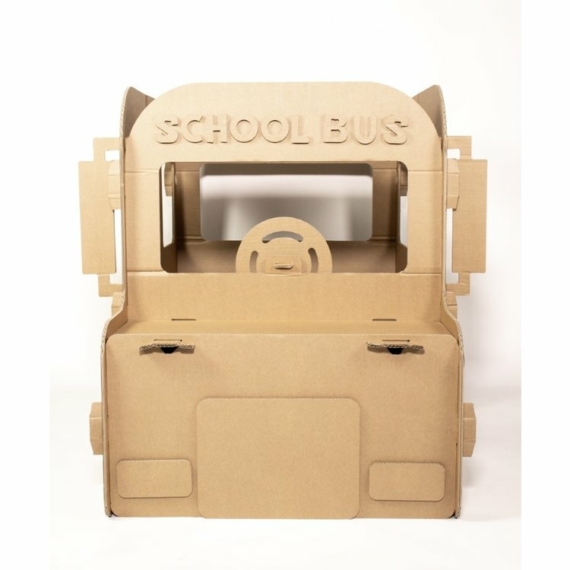 Színezhető karton játék - Játék karton iskolabusz