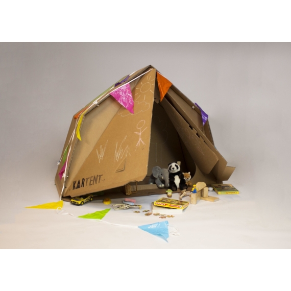 Színezhető karton játék - Gyermek karton sátor