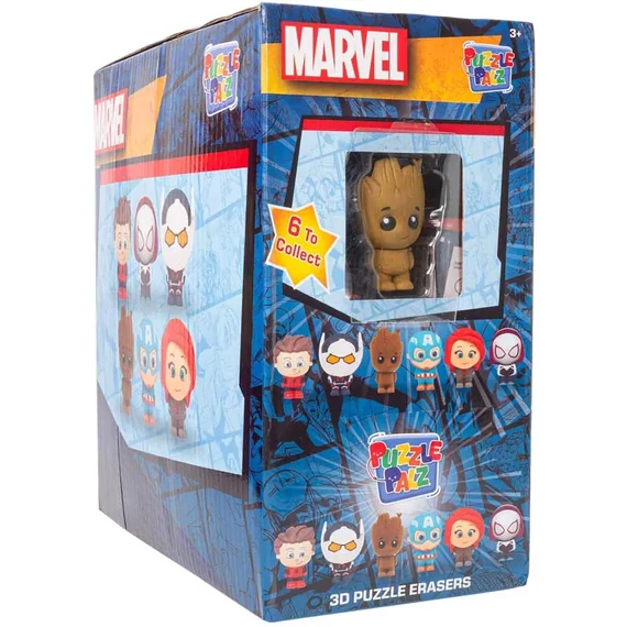 Marvel puzzle palz – Összeépíthető radír meglepetés figurák