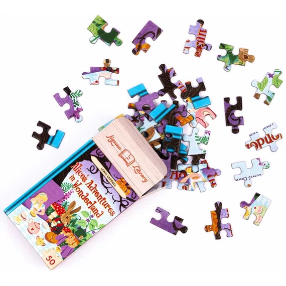 Mini könyv alakú kirakó – Klasszikus regények gyűjteménye (50 darabos puzzle)
