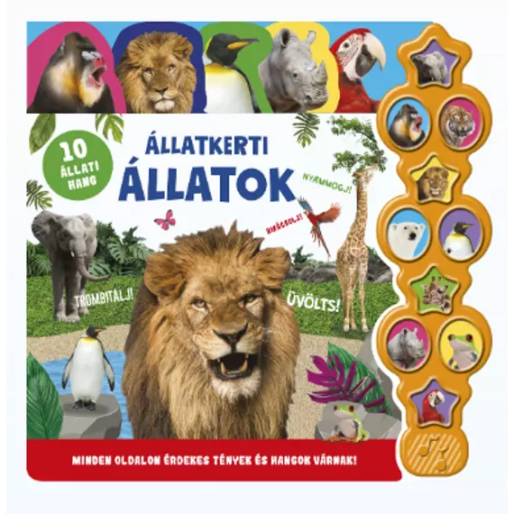  Hallgasd meg a hangomat! - Állatkerti állatok - hangmodulos könyv gyerekeknek