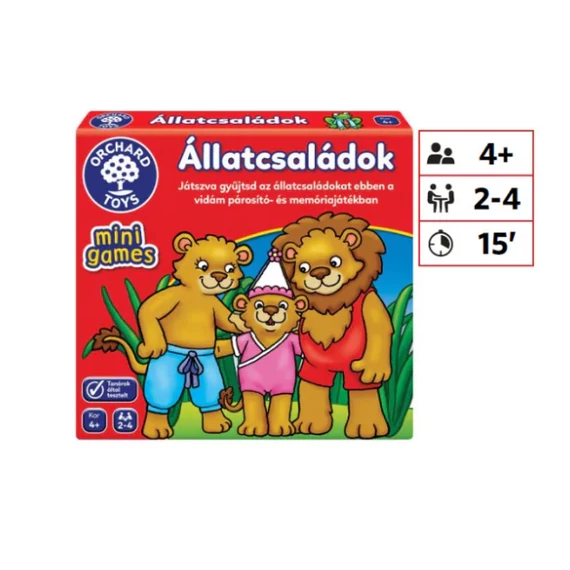  Orchard mini játék - Állatcsaládok 