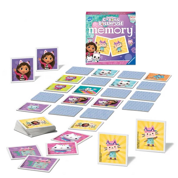 Memóriajáték - Gabi babaháza - Fejlesztőjáték (Ravensburger Mini Memory - Gabby's dollhouse)