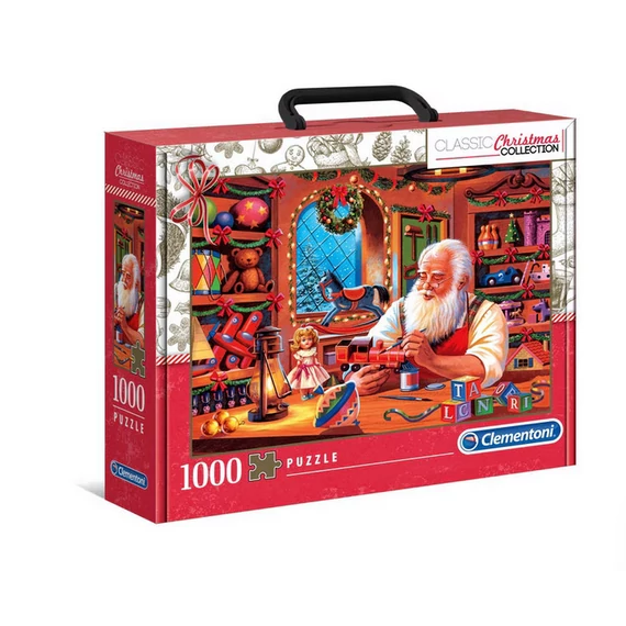 Clementoni 1000 db-os puzzle - A Mikulás műhelye