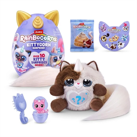 Rainbocorns Pocket Kittycorn meglepetés cica plüss - többféle