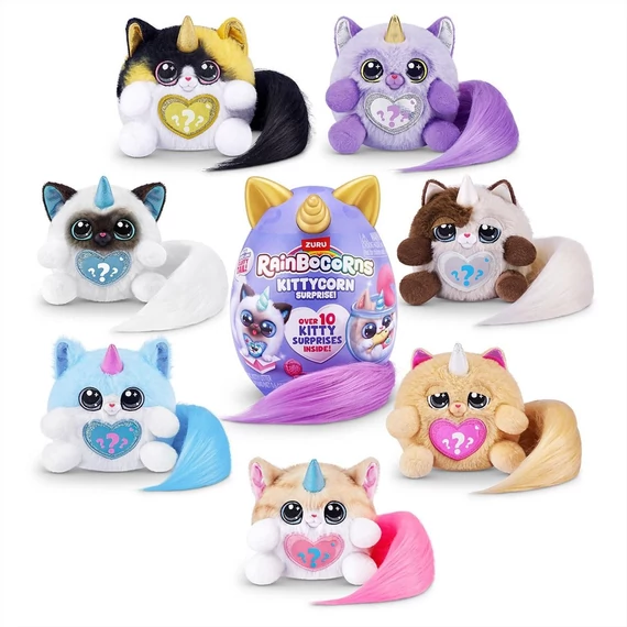 Rainbocorns Pocket Kittycorn meglepetés cica plüss - többféle