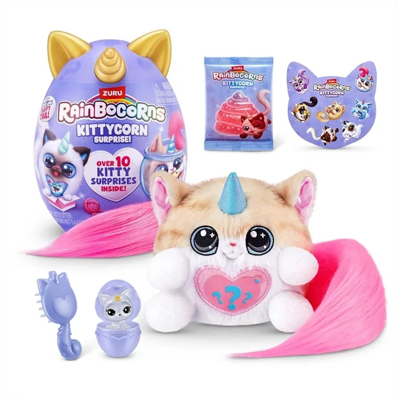 Rainbocorns Pocket Kittycorn meglepetés cica plüss - többféle