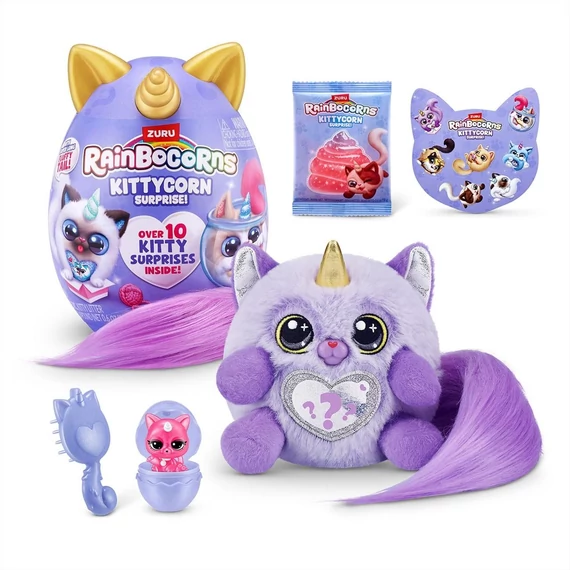 Rainbocorns Pocket Kittycorn meglepetés cica plüss - többféle