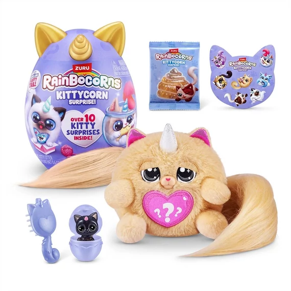 Rainbocorns Pocket Kittycorn meglepetés cica plüss - többféle