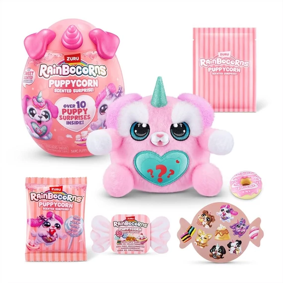 Rainbocorns Pocket Puppycorn meglepetés illatos kutyus plüss - többféle