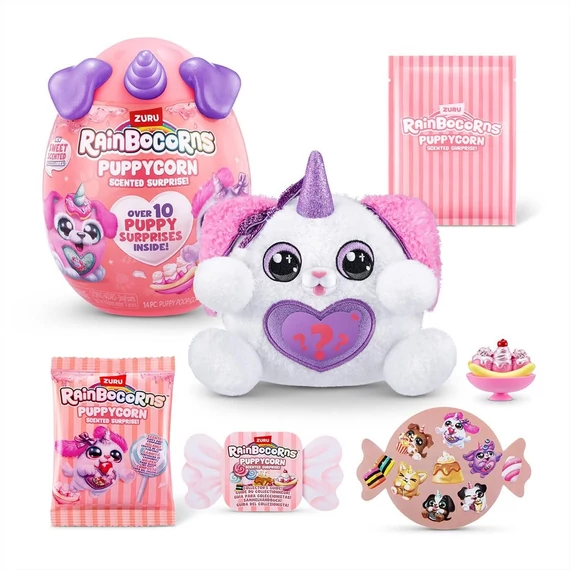 Rainbocorns Pocket Puppycorn meglepetés illatos kutyus plüss - többféle