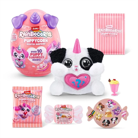 Rainbocorns Pocket Puppycorn meglepetés illatos kutyus plüss - többféle