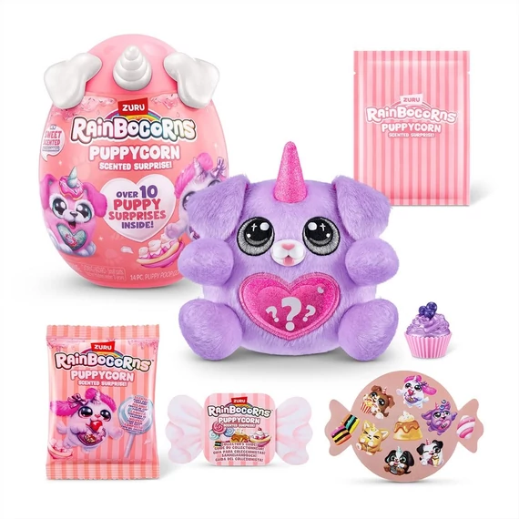 Rainbocorns Pocket Puppycorn meglepetés illatos kutyus plüss - többféle