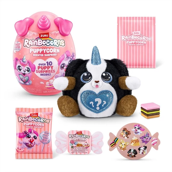 Rainbocorns Pocket Puppycorn meglepetés illatos kutyus plüss - többféle