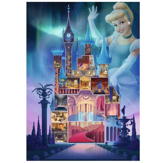Disney kastély Hamupipőke - 1000 db-os puzzle - Ravensburger
