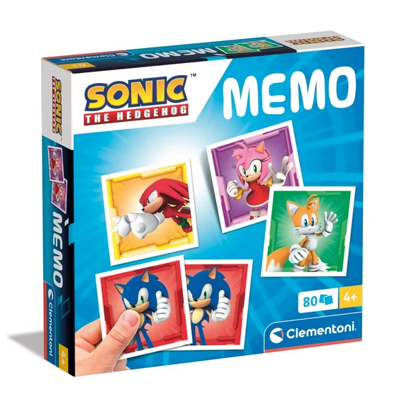 Sonic memóriajáték 80 db-os - Clementoni