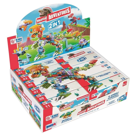 Dinoszaurusz építőkészlet (6 fajta)