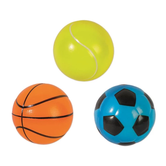 6,3 cm-es puha  sport mintájú labda
