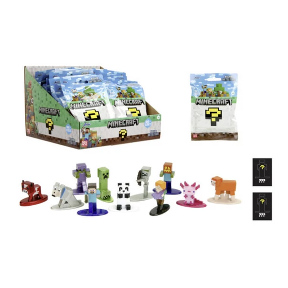 Minecraft fém nano figurák meglepetés csomag