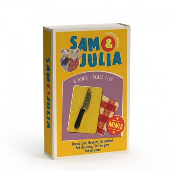 Sam és Júlia miniatűr kenyérvágó szett