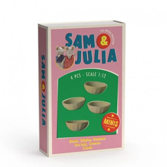 Sam és Júlia miniatűr műanyag tál szett