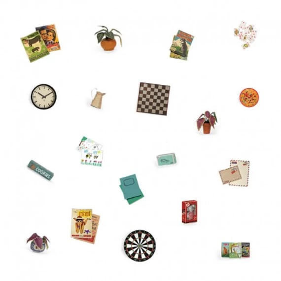 Sam & Julia Die Cuts Matrica szett - Gyerekszoba – Mouse Mansion