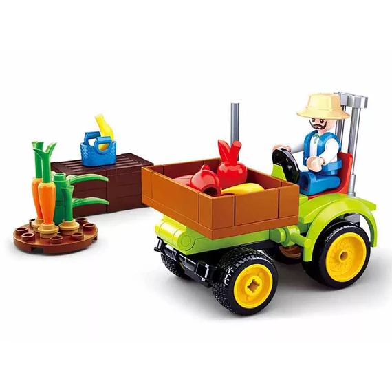 Sluban Town Farm - Szüretelő gyümölcsös traktor