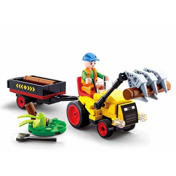 Sluban Town Farm - Traktor utánfutóval