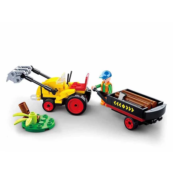 Sluban Town Farm - Traktor utánfutóval