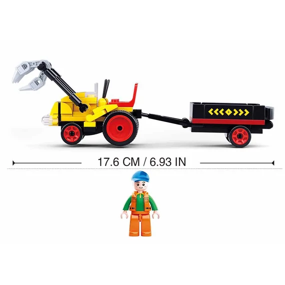Sluban Town Farm - Traktor utánfutóval