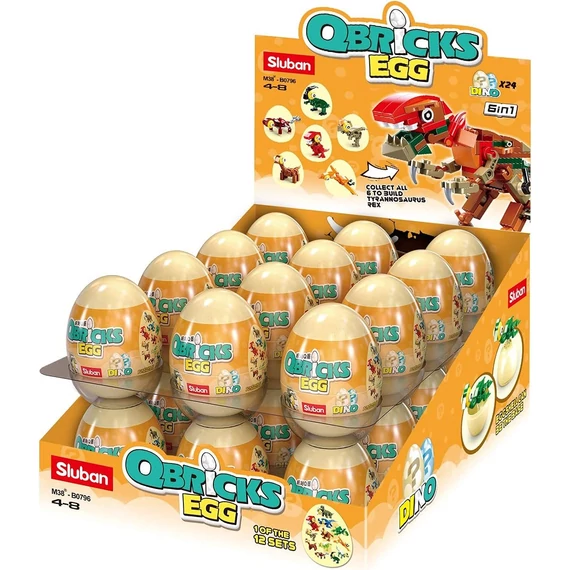 Sluban Qbricks Tojás - Dinoszaurusz tojások 6 hüvelyk 1