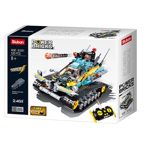 Sluban Power Bricks - Scorpion R/C Lánctalpas Jármű Távirányítóval