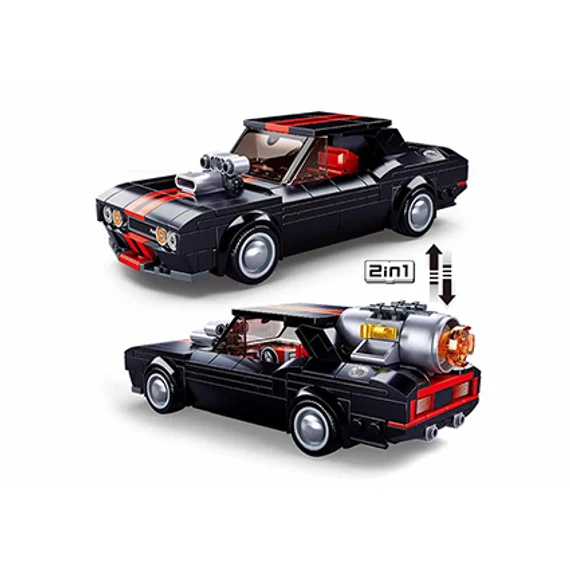 Sluban Model Bricks - Fekete utcai autó 2 az 1-ben
