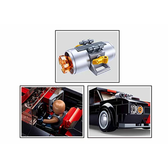 Sluban Model Bricks - Fekete utcai autó 2 az 1-ben