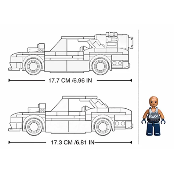 Sluban Model Bricks - Fekete utcai autó 2 az 1-ben