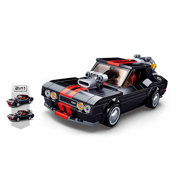 Sluban Model Bricks - Fekete utcai autó 2 az 1-ben