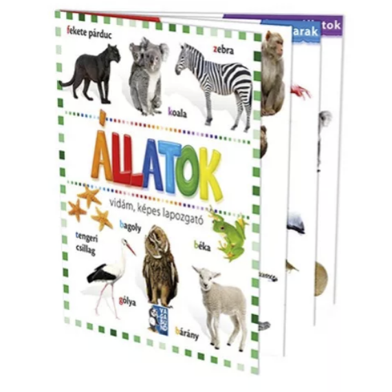 Állatok - vidám képes lapozgató - gyerekkönyv