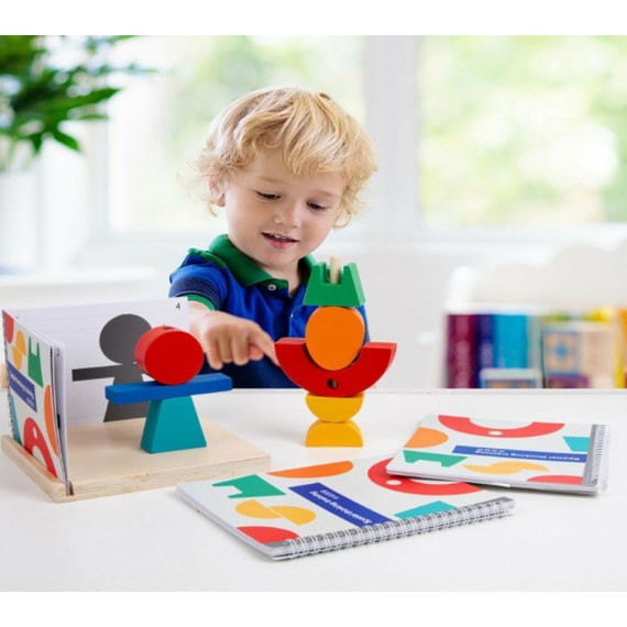 Montessori építő és árnyék követő játék