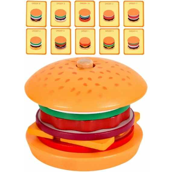 Hamburger építő, készítő játék