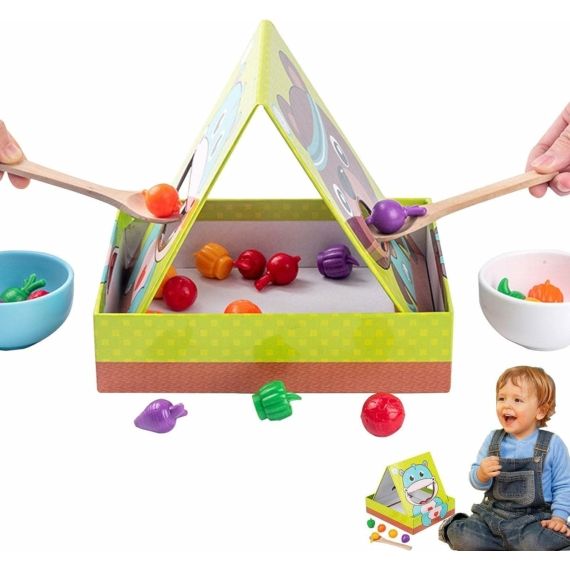 Montessori játék - Maci és viziló etető