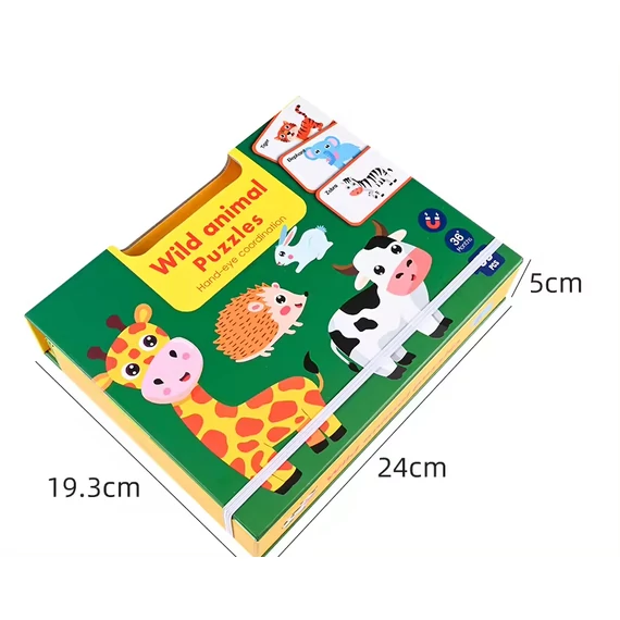 Vadállatos mágneses puzzle