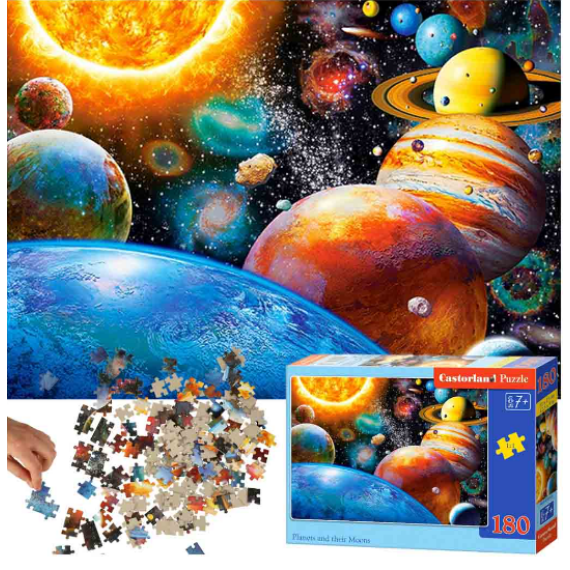 Puzzle-bolygók és holdjaik-180 elem